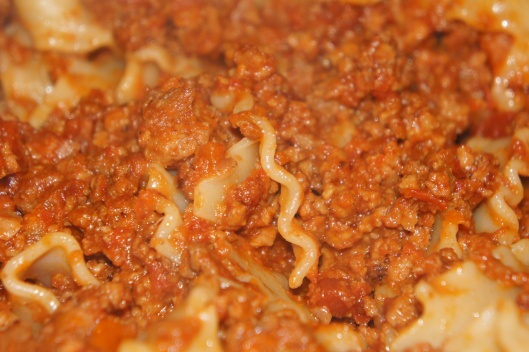 Up close and personal with bolognese.......